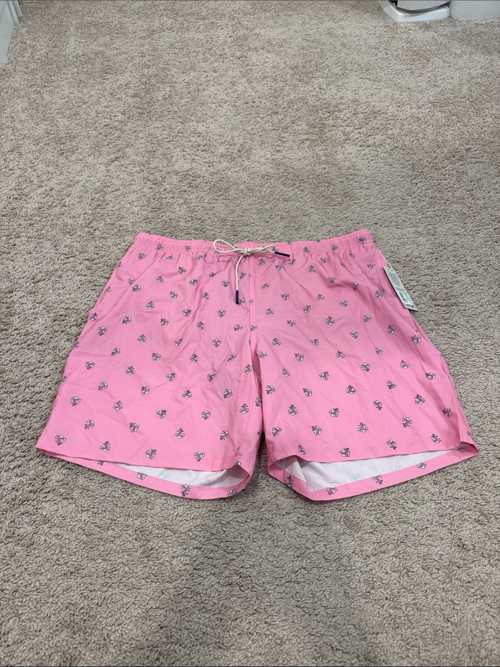 Brand New: Westport Pink Printed Men’s Swim Trunks